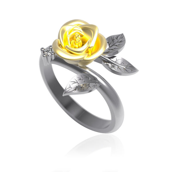 Fashion Flower Engagement Ring