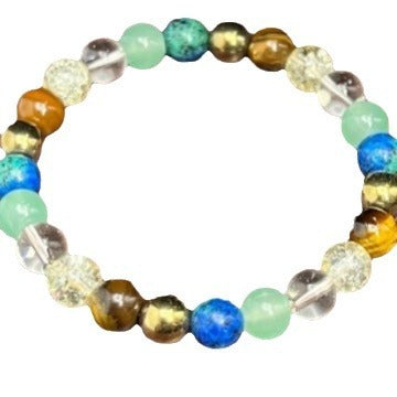Citrine Tiger Eye Beaded Bracelet