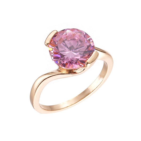 Copper Inlaid Gold Plated Ring