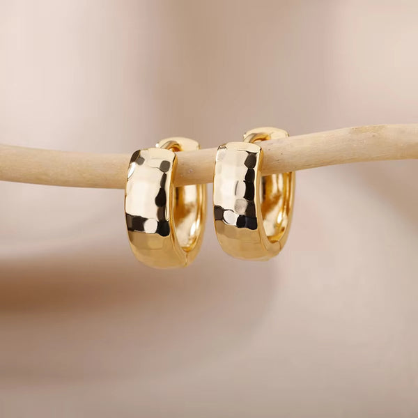 Light Luxury Earrings Geometric Round Cross