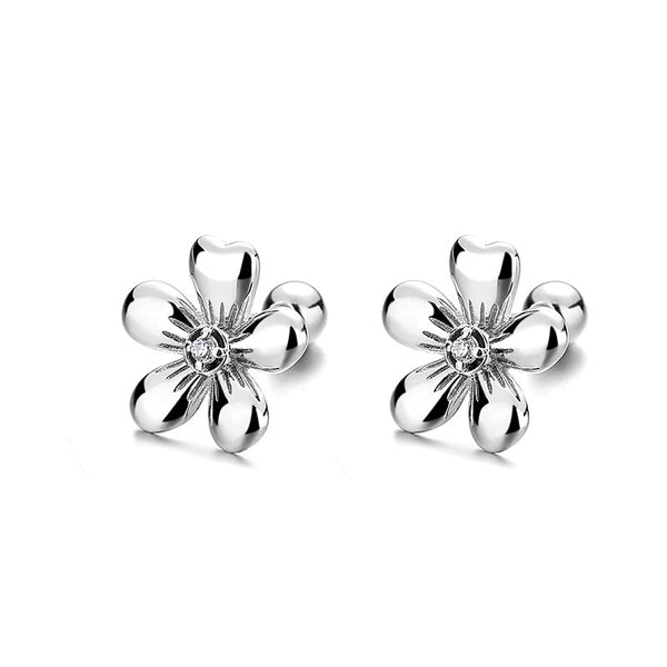Five Petal Flower Bud Thread  Earrings